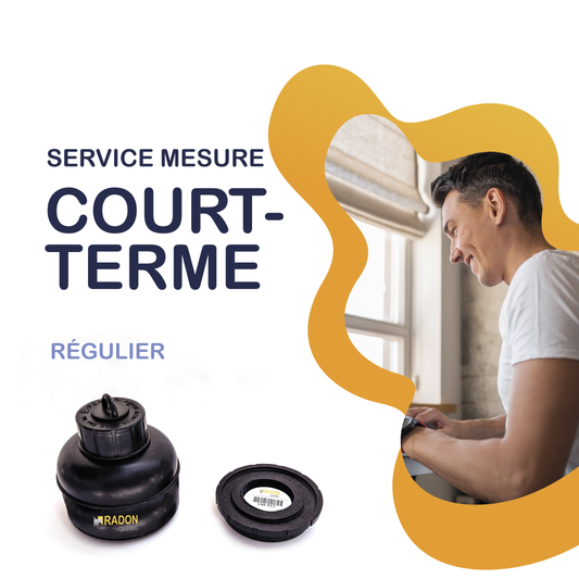 Détecteur de radon court terme – Test rapide 4 jours
