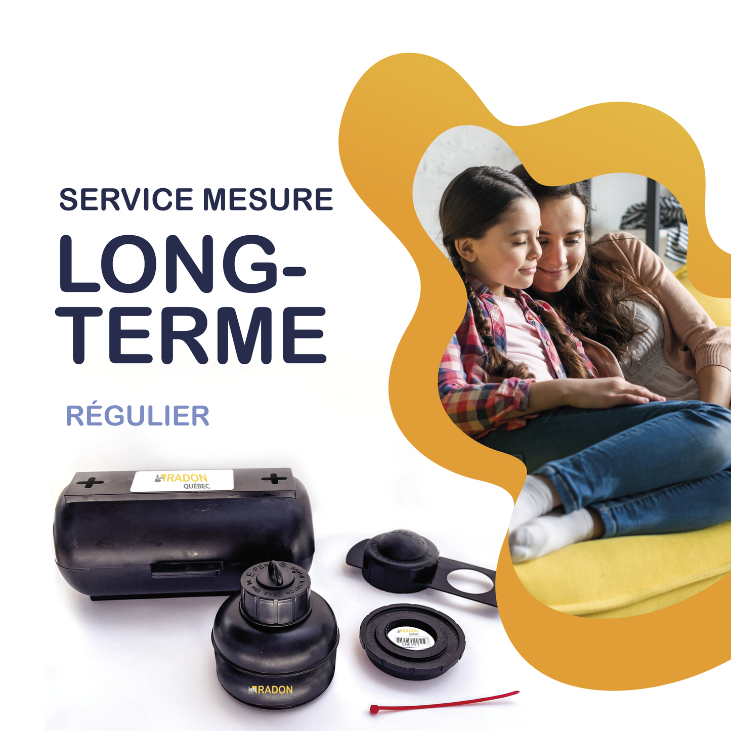 Détecteur de radon long terme – 91 jours